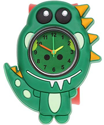 Stands Out, Supplying Outstanding Gifts Wacky Watch Dinosaur TRex Animal Design Slapwatch Fast Fit Kids Childrens Silicone Watch Band Learn to Tell The Time Unisex Instant Fit Any Size
