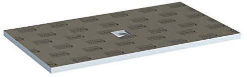 LUX ELEMENTS TUB-MR 1600/900 LTUBE10706 Sealed Shower Floor, Ready to Tile, Grey, 160 x 90 cm