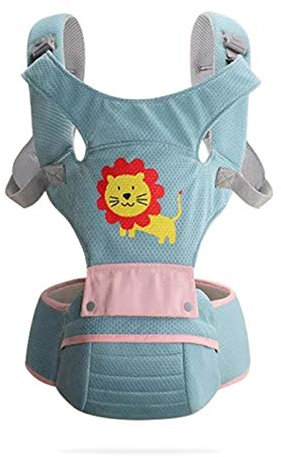 Ergonomische Babytrage Multifunktion Babytragetasch Mit Hüftsitz Kindertrage Wrap Für Baby Reise 0-36 Monate,Grün