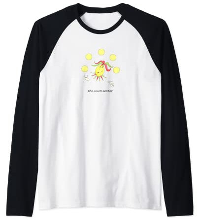 Corte di zester, divertente e carino limone jester joker carnevale gioco di parole Maglia con Maniche Raglan