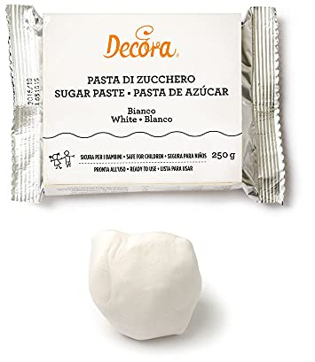DECORA 0310213 PASTA DE AZÚCAR BLANCO 250 G SIN E171