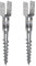 2x Einschraubbodenhülse Typ U 100x865 mm feuerverzinkt | Bodenhülse | Stützfuß | Pfostenträger | Einschraubhülse | Bodendübel | Bodenanker | 2 Stück