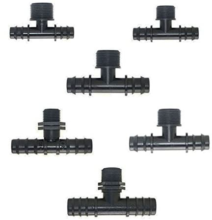 NALsa 16/20/25 mm Rohrsplitter T-Stück Schlauchkupplung Gartenschlauch Rohre Gartenschlauch Gewächshaus 40St (Color : 1I2 x 16mm)