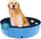 LieIe Piscina Pieghevole per Cani Grandi Medi e Piccoli - Vasca da Bagno per Cani Portabile - Piscina Rigida per Bambini - Piscina per Animali Domestici All'Aperto, Antiscivolo PVC Stabile (100x30cm)