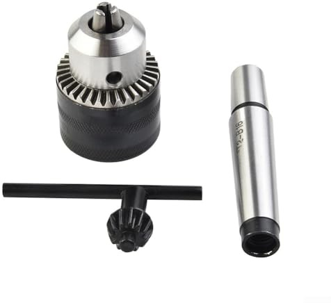 for MINI Metal Lathe Tail Stock Drill Chuck Tools, Tailstock Drill Chuck with MT2 for Morse Taper Arbor 5/64 Inch to 1/2 Inch Capacity