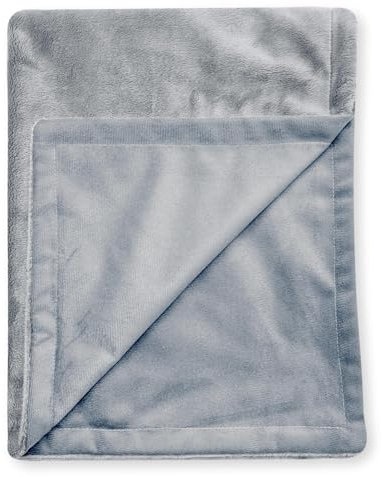 4L Textil Hundedecke flauschig für kleine Hunde und Katzen Katzendecke Hundedecke für unterwegs Kuscheldecke Hund Katzen Kuscheldecke Hundedecke Sofaschutz waschbar grau 80x60