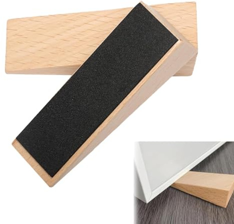 2 Stück Holz-Türkeil, Premium-Holz-Türstopper, robuster Türstopper-Keil mit rutschfester Unterseite, perfekt für Zuhause und Büro, idealer Türstopper-Keil für alle Türtypen