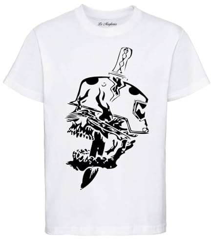 MAGLIERIA CONFORTI Maglia t-Shirt Machete Crew collettivo Maglietta salmo Unisex Adulti e Ragazzi