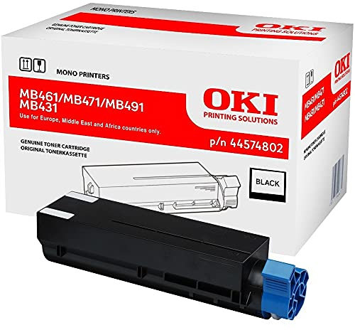 ECOPRO - Original Toner passend für OKI MB461 MB471 MB491 B431 - Schwarz - je 7.000 Seiten A4 - Code 44574802