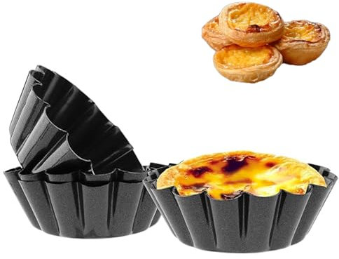 Boxiatil 3 Pezzi Stampo per Tortine,antiaderenti per Quiche, rotondo, torta di fondo rimovibile, stampo per torta scanalato, fondo rimovibile, stampo per quiche per pasticceria casa Piatto per uova