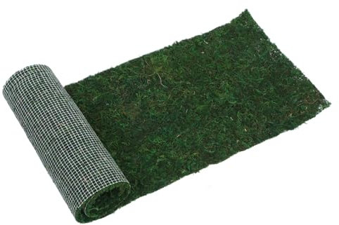 IWOWHERO Muschio Artificiale in Rotolo, Tappeto Verde Realistico