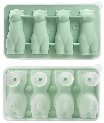 Eiswürfelform Silikon, 1 Stuck Wiederverwendbare 3D-Alpaka Eiswürfelschale, Lustige Alpaka-Form Eiswürfel Silikonform für Whisky, Cocktail, Getränk, Bourbon, Brandy, Gefrierschrank