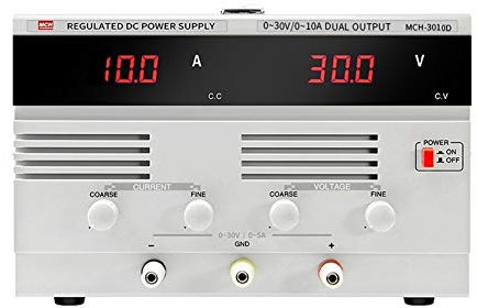 Fuente de alimentación lineal regulada por CC Mantenimiento de prueba de envejecimiento ajustable 30V 10A 3010D Para laboratorios y escuelas(110V)