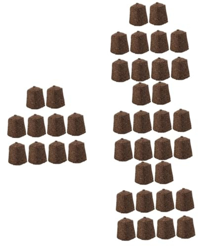 ibasenice Bloque De Turba para Plántulas Cubo De Interior Sin Suelo Bloque Tapones De Nutrientes Hidropónicos Fertilizante Plántulas Planta 10 Piezas x 4