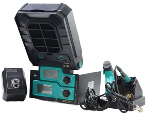 NIWPPKIMX SS-331H Aggiornamento Versione SS-988H 6 in 1 Stazione di Saldatura/Dissaldatura Multifunzione Pompa Dissaldante Assorbitore di Fumo