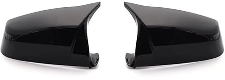 Auto Spiegelkappen Hupenkappen Im M-Stil, Schwarze Seitenflügelspiegelkappenabdeckung Für 5 6 7 Serie F01 F02 F03 F04 F06 F07 F10 F11 F12 F13 Rückspiegelgehäuse(A)
