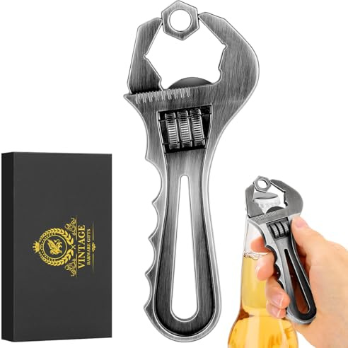 Abrebotellas vintage con forma de llave fija, abridor de cerveza de metal resistente, regalo perfecto para hombres, mujeres, Halloween, Navidad, ideal para bares, fiestas, uso diario, juego de regalo