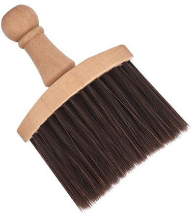 Beaupretty Haarbürste aus Holz mit Naturborsten für Sanftes Bürsten und Effektive Haarentfernung Ergonomischer Griff für Komfortablen Halt für Bartpflege und Unterwegs
