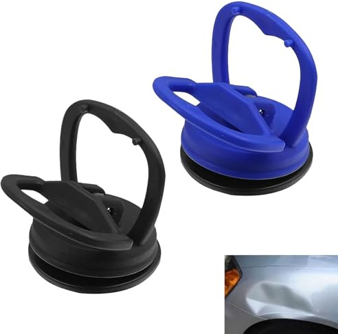 2 PCS Car Dent Suction Puller,Small Powerful Cars Dent Puller Kit Dents Remover Tool,Body Work Dents-Remover Cups Bodywork Removal Plunger Auto Repair Functional Tools for Objects Moving Blue Black