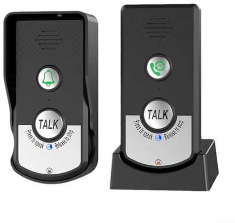 Sistema de intercomunicación inalámbrico para el hogar, timbre bidireccional impermeable del intercomunicador con la gama del 1Km, sistema de comunicación al aire libre interior recargable
