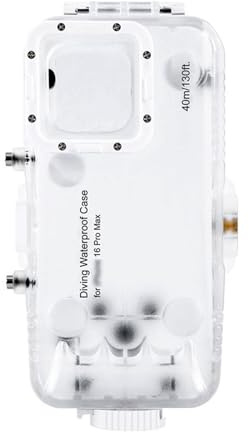 Tomvorks Premium wasserdichte Unterwasser-Handyhülle, 40 M, wasserdichte Hülle für 16ProMax, Ideal für Schnorchel- und Skiabenteuer