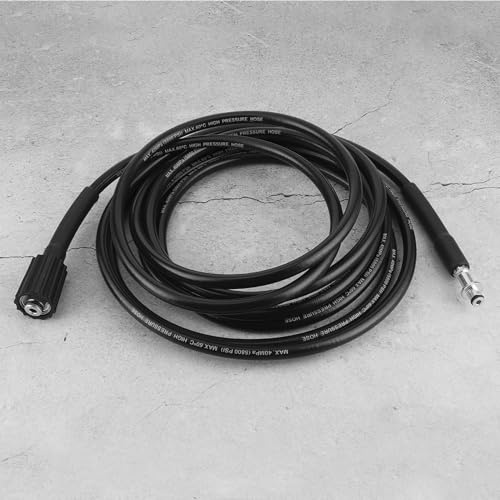 Qiilu High Pressure Washer Hose Tube Water Pipe Cleaning Fit for K2 K3 K4 K5 - Flexible Hose for - PSI (6M / 19.69ft)