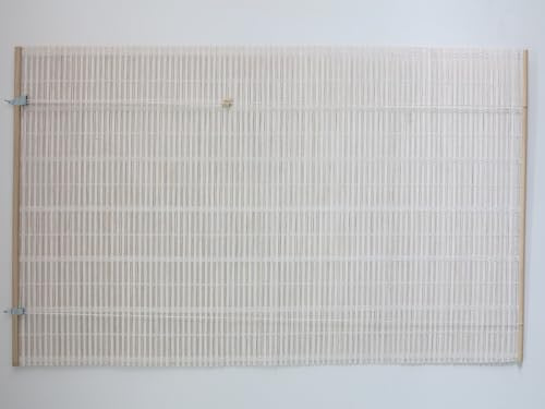 VERDELOOK | Tapparella Africa Bianca 200x300 cm in Bambù con Listelli da 20 mm, Tenda Arrotolabile con Carrucola, Tapparella Ombreggiante per Balcone, Terrazza e Giardino