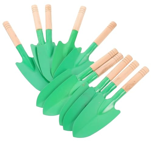pala de jardín, Paleta de jardín, paleta 10 piezas maceteros suculentos mango madera herramienta pala herramientas mano plantación paletas verdes niño