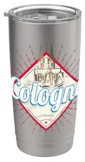Köln City Deutschland Retro Dom Vintage Souvenir Doppelwandiger Edelstahl-Thermobecher