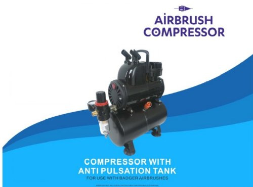 Airbrush Compressor With Anti Pulsation Tank BA1100