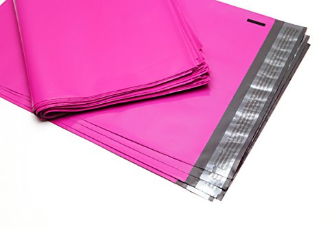100 Folienmailer® Versandbeutel Neon-Pink C4: Farbige Plastik Versandtaschen 250x350mm, selbstklebend und blickdicht, Versandtüten aus LDPE Coex Folie, perfekt zum Versand von Kleidung und Textilien
