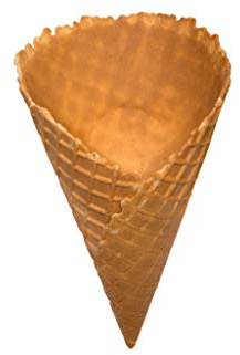 PJaspert Eiswaffeln | Eishörnchen Wundertüte 170xØ100mm (40 Stück)