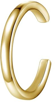 Glanzstücke München Damen Ohrklemme 925/- Sterling Silber gelbvergoldet 14 Karat 1 Stück Silberohrklemmen