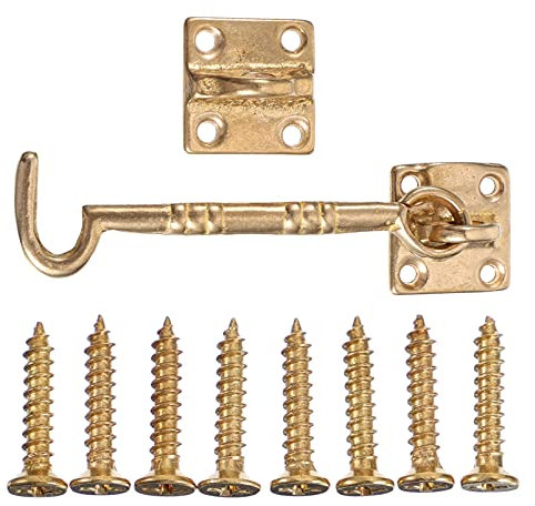 1stk Antiker Windfester Haken Schiebetür Aus Messing Privatsphäre-hardware-haken Schrankhaken Scheunentorschloss Türriegelschloss Türen Und Fenster Antiquität