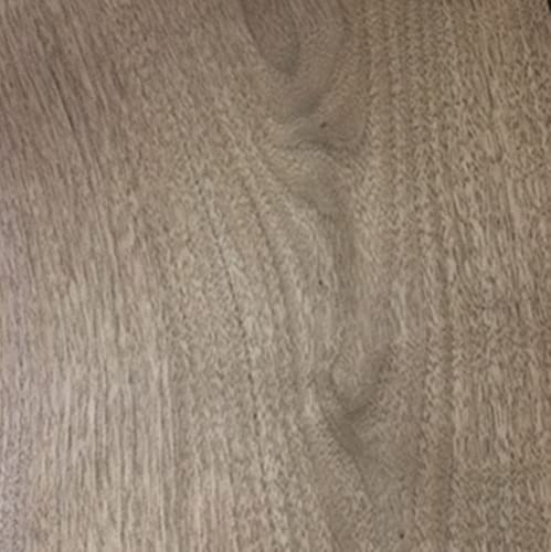 Aibote Natürliches Walnussholzfurnier Restaurierungsblätter Holzaufkleber DIY-Material (Gesamtgröße: 25,4 x 254 cm) für Lautsprecher Vitrinen Schränke Tischregale Küchenmöbel(Flacher Schnitt)