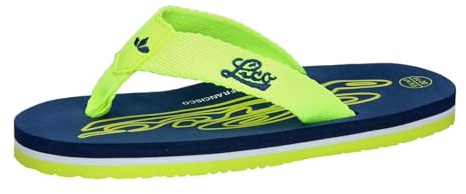 Lico Unisex Kinder Flamenco Flipflops, Lemon Marine, 34 EU