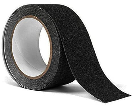 Nastro di Sicurezza Strisce Antiscivolo Autoadesivo Nastro da Segnalazione in Nero 2.5cm x 20m Presa Ottimale per Scale, Nastro Antiscivolo per Gradini Esterno, Scalini, all' interno o all' aperto