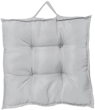 GC GAVENO CAVAILIA Booster Seat Cushion 45 x 45 Cm - Waterproof Seat Pad For Office Chair, Living Room, Garden Chair - Adjustable Chair Cushion - Silver