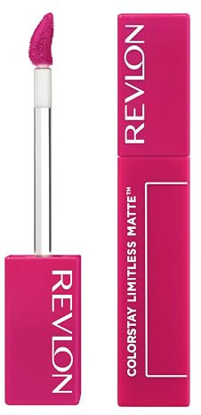 Revlon ColorStay Limitless Matte Liquid Lipstick, matter Flüssig-Lippenstift, angereichert mit dreifacher Hyaluronsäure, Formel 100% vegan, extrem widerstandsfähig, 007 Icon Era