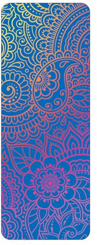 FANSU Tragbare Reise Mandala Yogamatte 1mm Dick Faltbare Gymnastikmatte, Weich Leicht Übungen Trainingsmatte für Pilates,Yoga, Bikram, Stretching -318 (183cmx68cm,E)