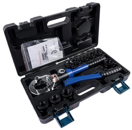 Pince à sertir professionnelle profil V/TH pour tube en cuivre et tuyau composite – Inserts de mâchoires V12, V15, V18, V22, V28, TH16, TH20, TH26, TH32 avec