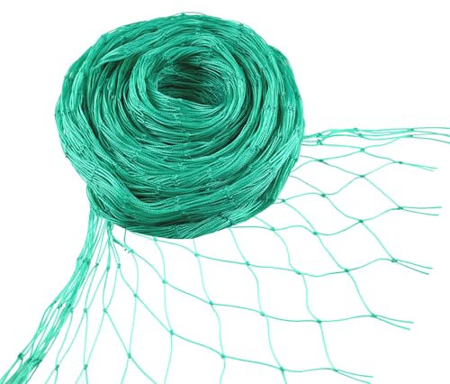 LINSOCLE Red para gallinas, 10 m x 1,5 m, red de aves de corral de 5 cm, malla gruesa de 5 cm, valla de pollo, red de protección para aves de presa, para pollos, balcón, jardín