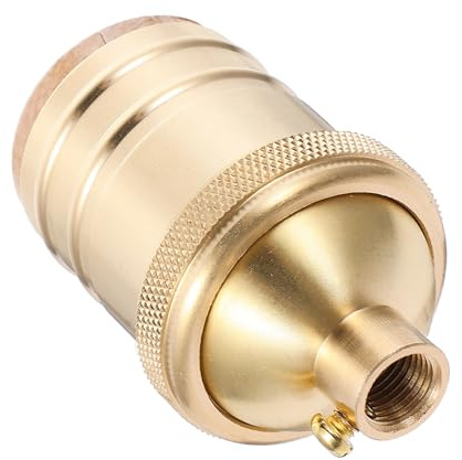 TOBBOMEY Douille De Lampe Vintage En Cuivre E26/e27, Douille Métallique Compatible Ampoules, Remplacement Pour Plafonnier, Support Suspendre Diy,