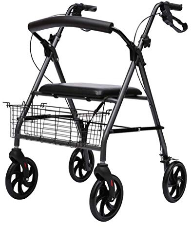 OWOHYG Walker, Mobility Rollator Pieghevole Leggero in Alluminio con Ruote da 6 Pollici, Freni del Sedile Regolabili e Cestino. È così Gentile da Parte Tua.