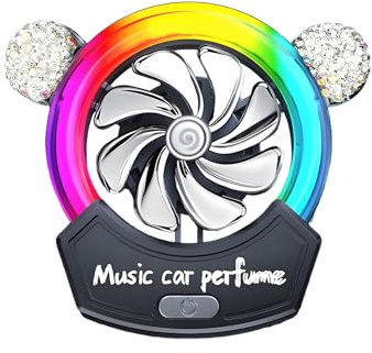 Clip Diffusore Auto Per Deodorante Auto A 360 Gradi | Profumatori con LED Decorazioni per Interni Regalo per Donne Amiche Famiglia
