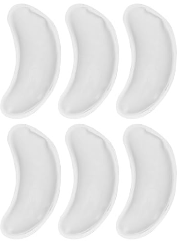 DECOMELODY 6 Stück Wiederverwendbare Gel Augenpads mit Kühlender und Wärmeaktivierbarer Funktion für Hause und Arbeit aus Pvc und Gel