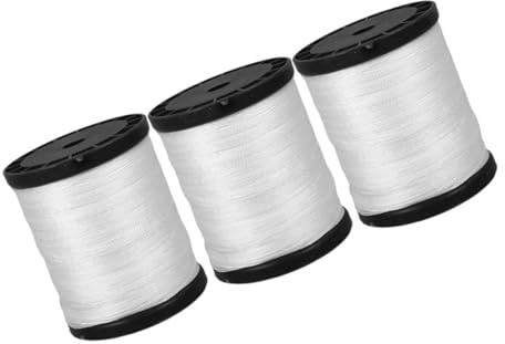 CALLARON Nylon Masonry String Line for Construction Sites Strong Twisted Nylon Cord for Outdoor Bricklaying 3 Rolls 0.195kg Each