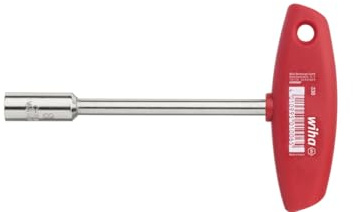 Wiha Stiftschlüssel mit Quergriff Aussenvierkant glanzvernickelt (01005) 6 mm x 125 mm