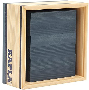 Kapla - 40 Holzbaudielen - Dunkelblau