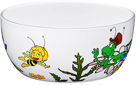 WMF Biene Maja Kindergeschirr Kinder-Müslischale 13,8 cm, Porzellan, spülmaschinengeeignet, farb- und lebensmittelecht